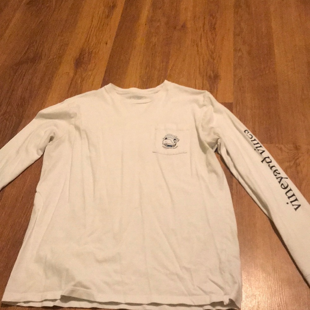 Vineyard Vines Kentucky derby white long sleeve(m)